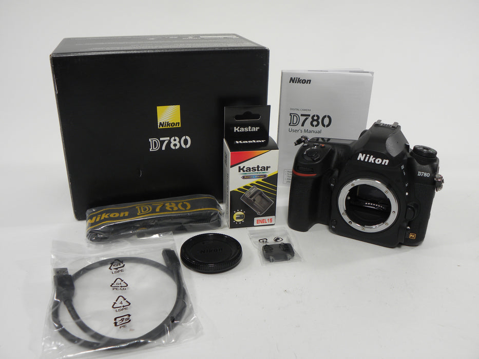 Nikon D780 24.5mp Digital SLR Body Only Shutter Ct. 2,397