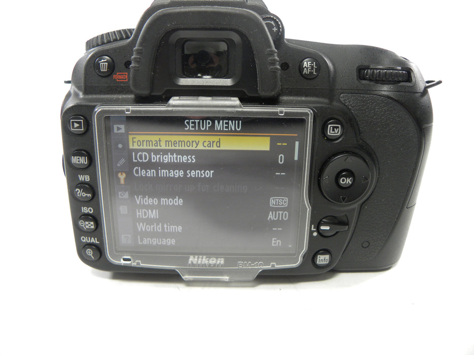 Nikon D90 12.3mp Digital SLR Body Only Shutter Ct. 1,179 AS IS No Returns