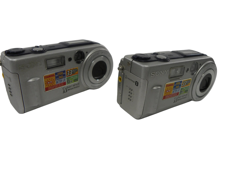 Sony Cyber Shot 3.3mp Digital Camera Lot of 2 AS IS NO Returns!