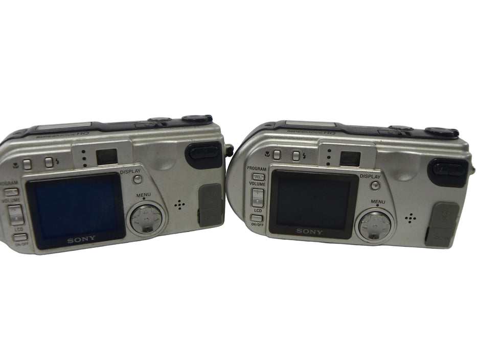 Sony Cyber Shot 3.3mp Digital Camera Lot of 2 AS IS NO Returns!