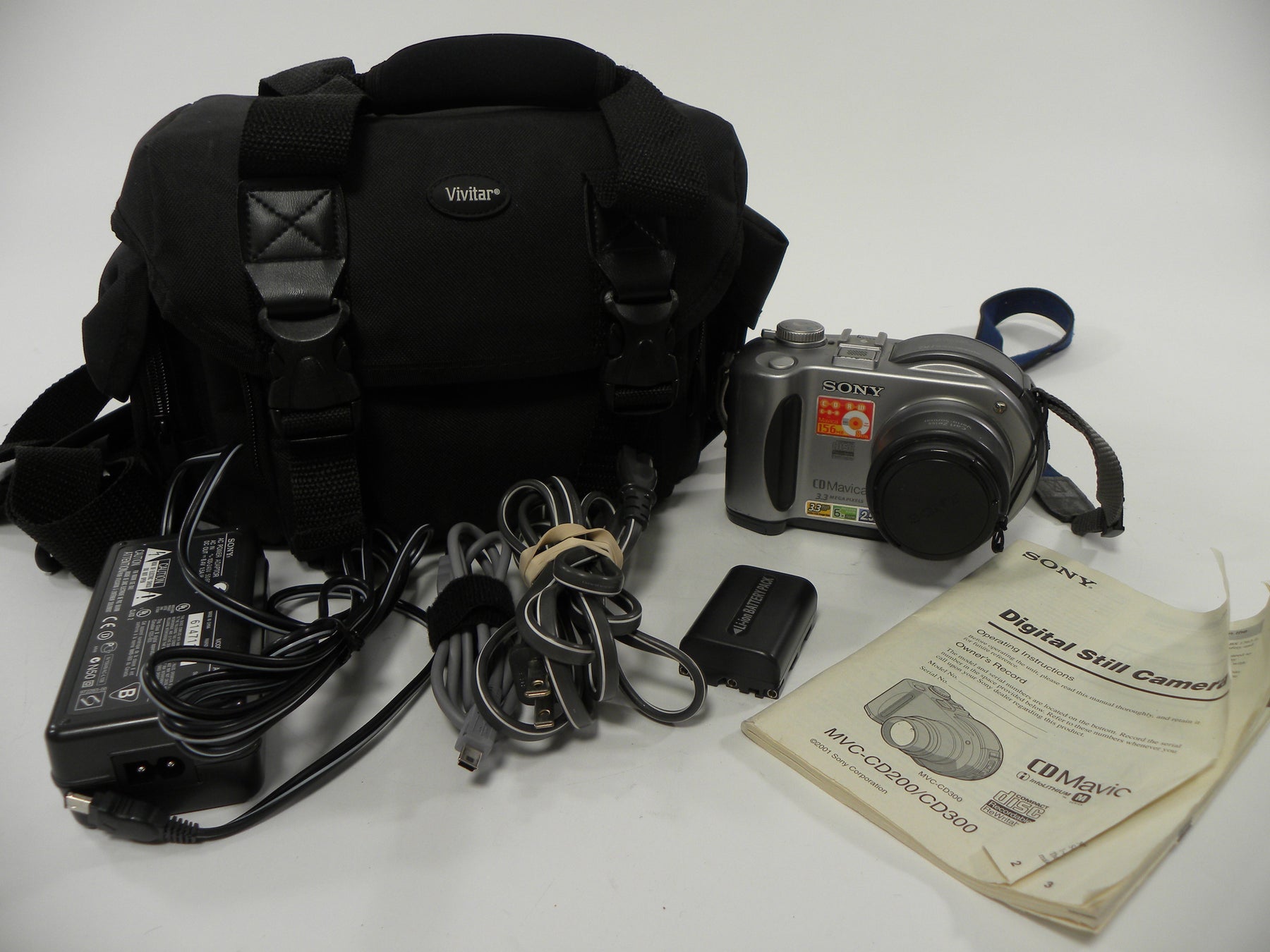 Sony Mavica CD MVC CD300 3.3mp Digital Camera