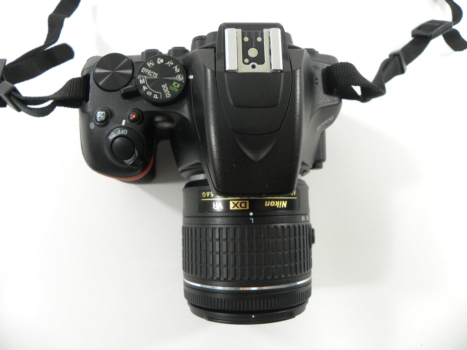 Nikon D3500 24.2mp Digital SLR w/AF-P Nikkor 18-55 shutter ct. 32,455