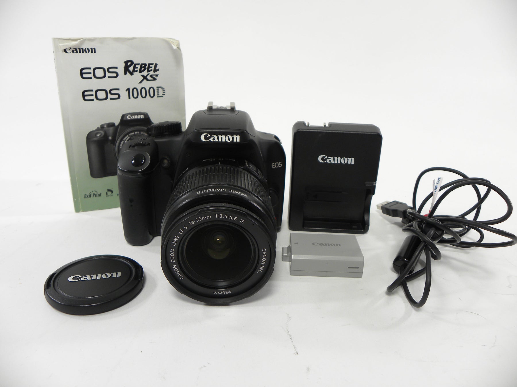 Canon EOS Rebel XS 10.1mp Digital SLR w/EF-S 18-55 IS Shutter Ct. 5,609