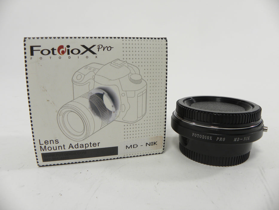 Fotodiox Pro Lens Mt. Adapter Minolta MD to Nikon F Mount