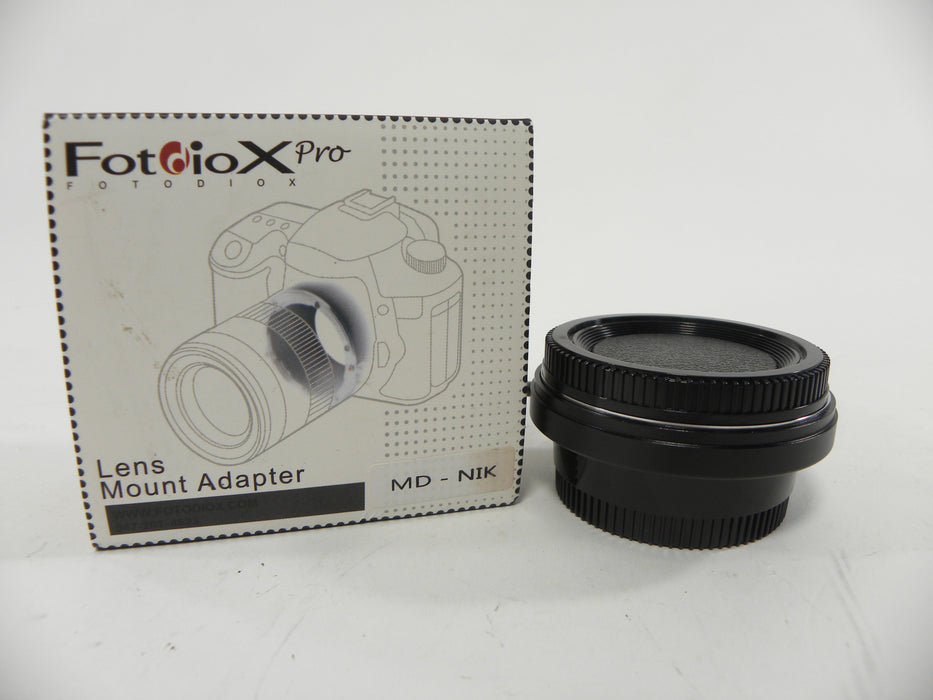 Fotodiox Pro Lens Mt. Adapter Minolta MD to Nikon F Mount