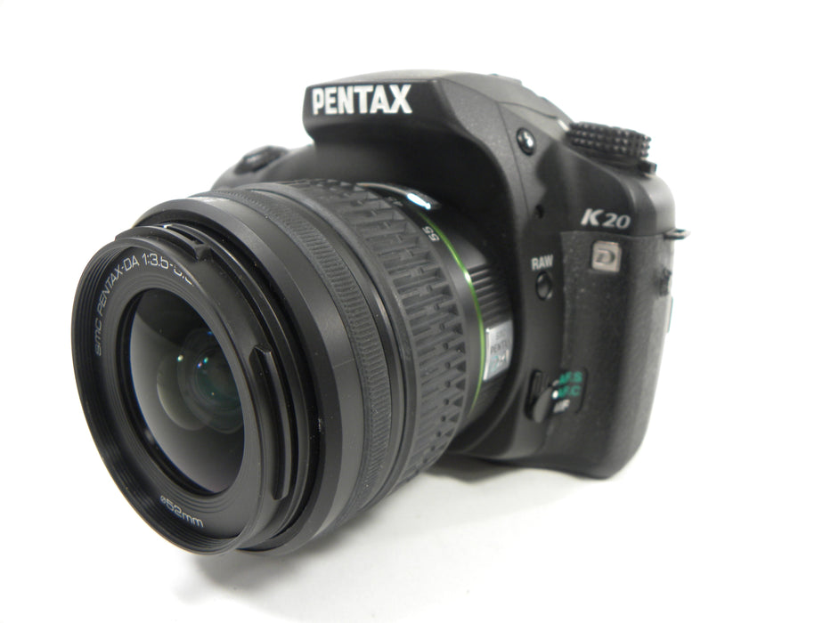 Pentax K20D 14.6mp Digital SLR w/Pentax-DA SMC 18-55mm Shutter Ct. 155