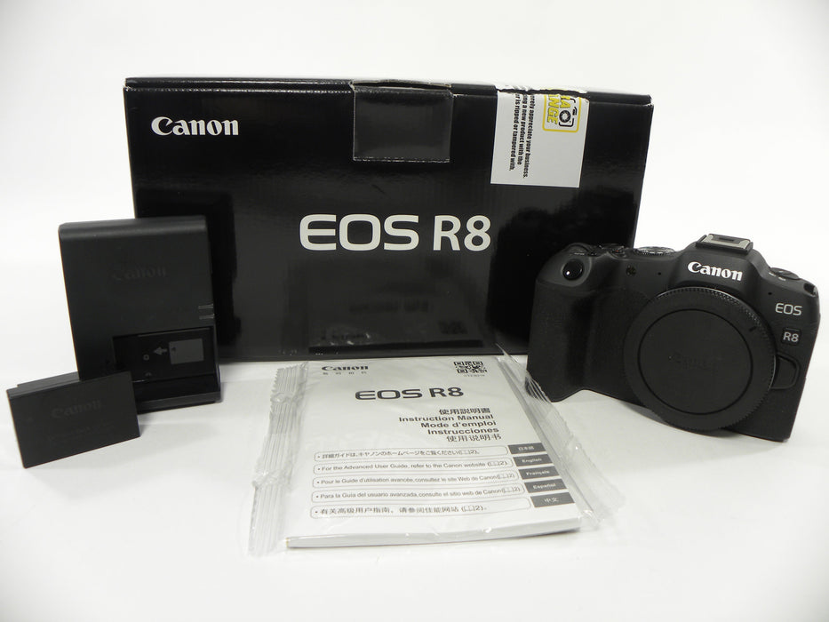 Canon EOS R8 24.2mp Digital Mirrorless Camera Body Only Shutter Ct. 5000