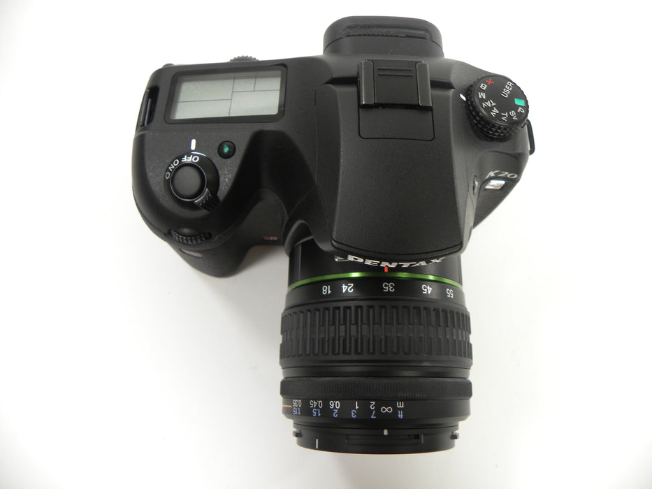 Pentax K20D 14.6mp Digital SLR w/Pentax-DA SMC 18-55mm Shutter Ct. 155