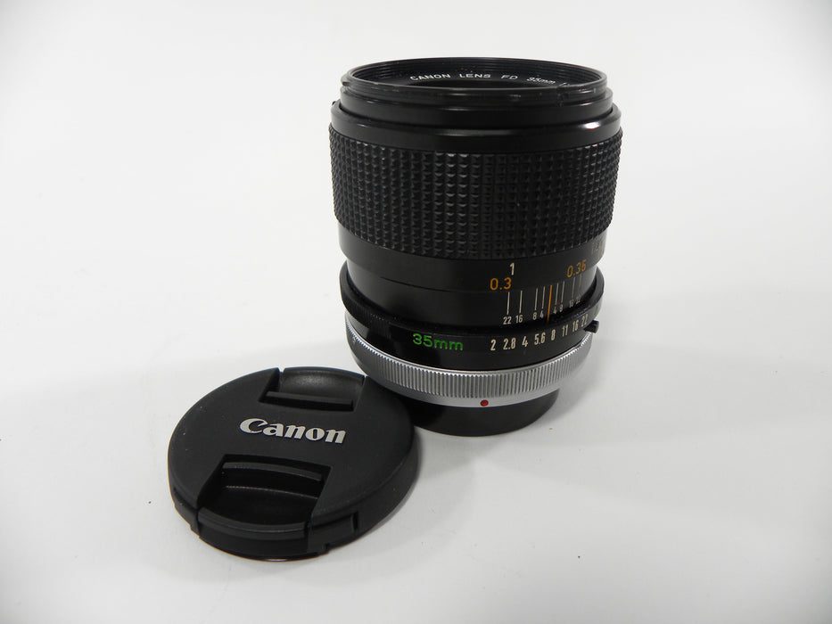 Canon FD 35mm f2 S.S. C. lens