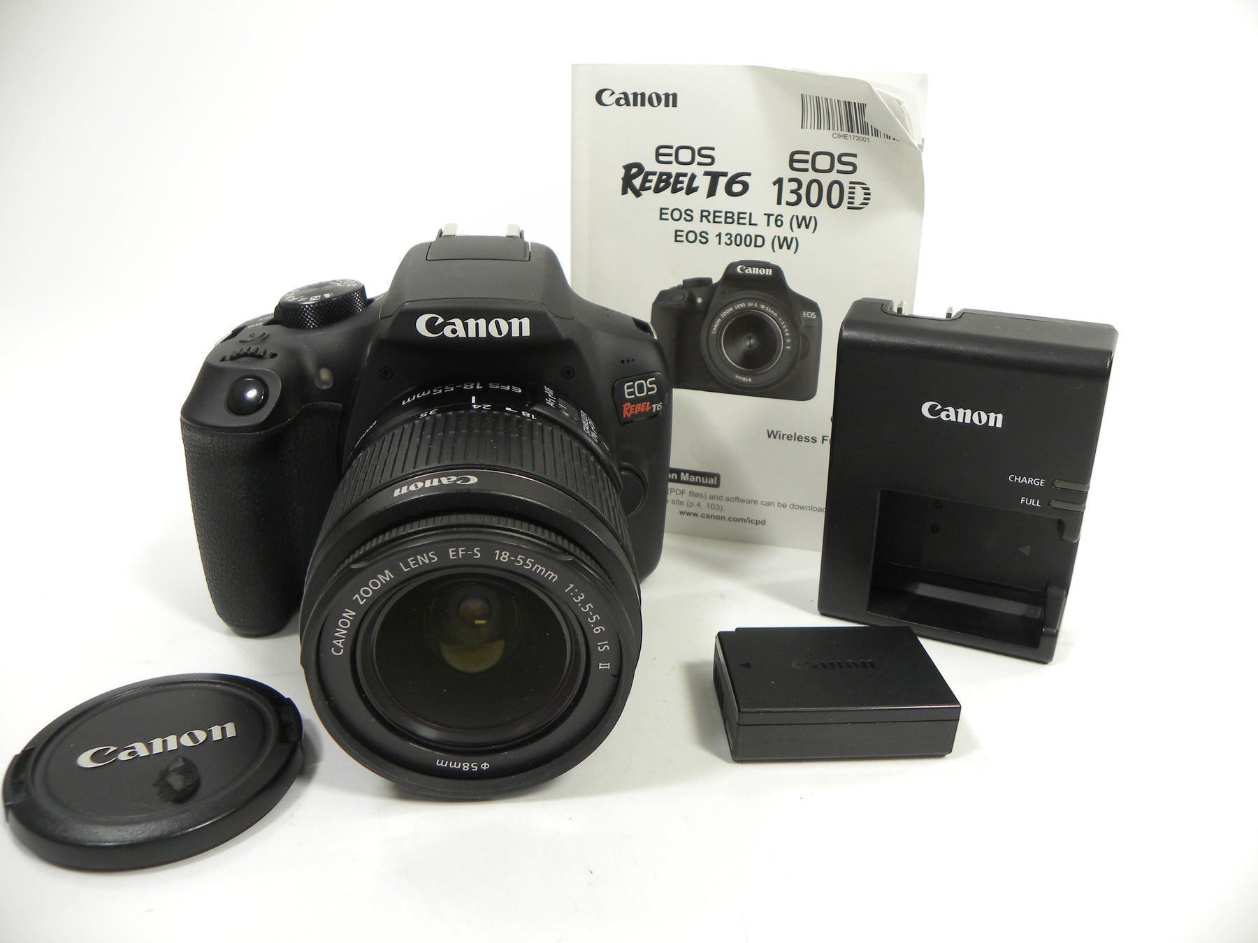 Canon EOS Rebel T6 18.0mp Digital SLR w/EF-S 18-55 IS II
