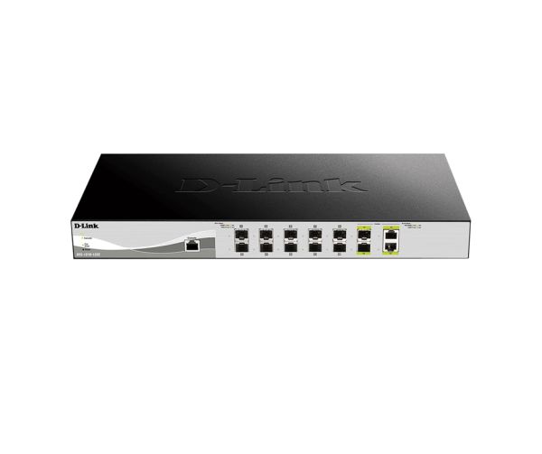 DXS-1210-12SC - D-Link 10-Ports 10Gb/s SFP+ Network Switch with 2-Ports Ethernet