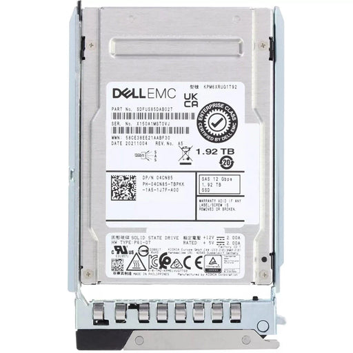 Dell 04CN85 1.92TB SAS 12Gbps Read Intensive 1DWPD 2.5Inch SSD New | USED