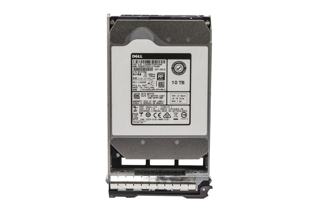 Dell 07FPR 10TB NL SAS-12Gbps 512e Hot-Plug Hard Drive With 14G Kit | USED