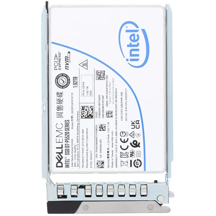 Dell 0HVC7 1.92TB U.2 NVMe PCIe 4.0 x4 SSD – Read Intensive TLC 1DWPD | USED