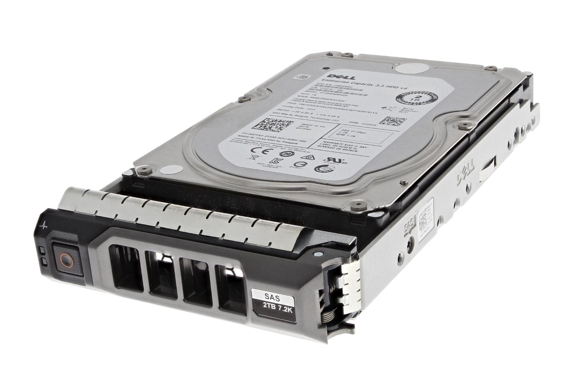 0R7FKF — Dell 2TB 7.2k rpm 3.5'' SAS 12Gbps Hard Drive