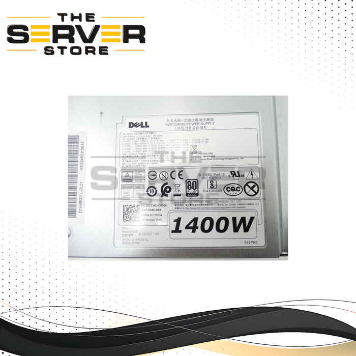 Dell 1400W Power Supply PSU Precision T7820 T7920 Tower Server (H1400EF-00)