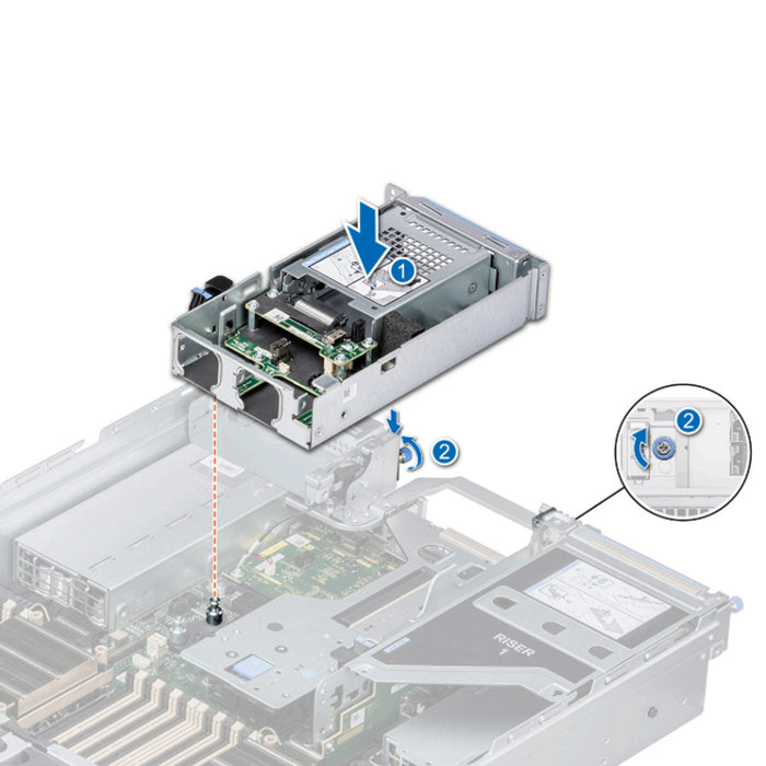 Dell 15th Gen 2x 2.5" SAS/SATA/NVMe (HDD/SSD) Rear Drive Module