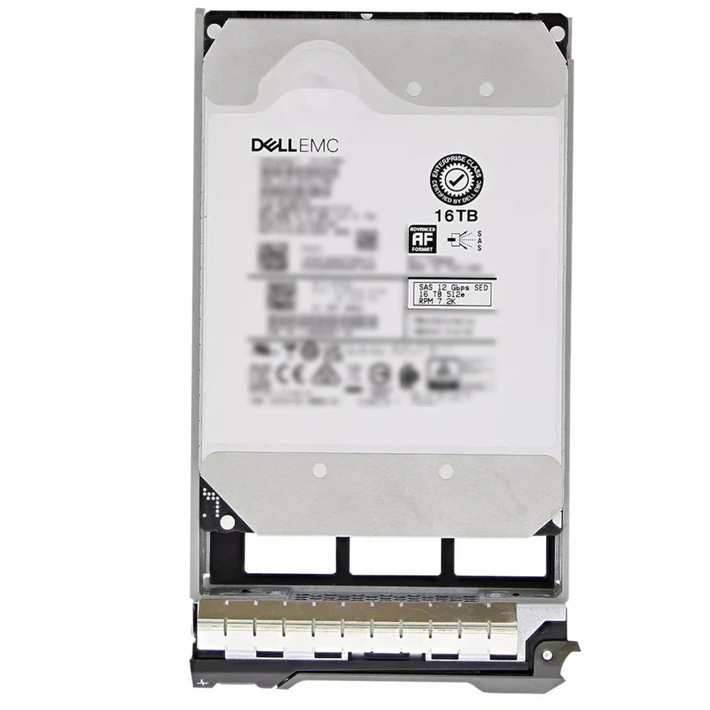 Dell 161-BBEM 16TB 7200 RPM SAS 12Gbps 512e 512MB 3.5inch SED FIPS-140 Hot-Plug HDD with Tray | USED
