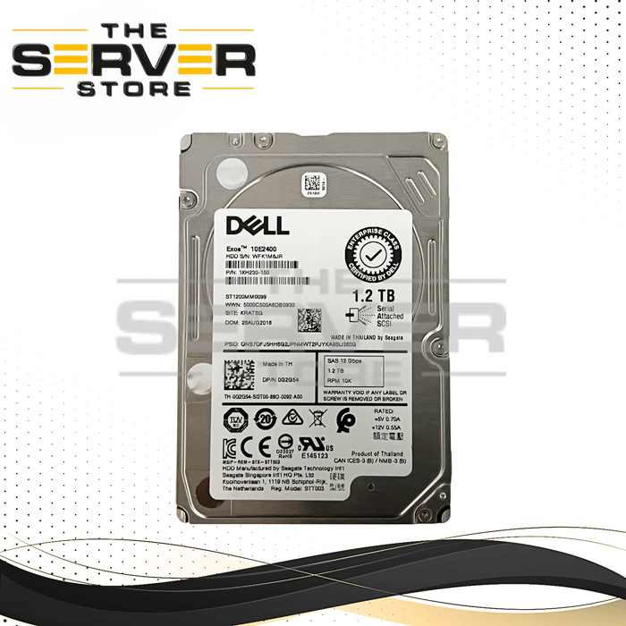 Dell 1.2TB SAS 12G 10K SFF 2.5" HDD Seagate Exos 10E2400 0G2G54 G2G54