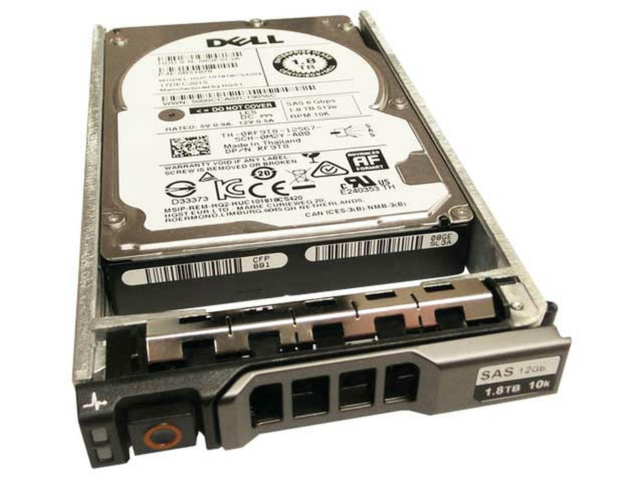 HUC101818CS4204 — Dell 1.8TB 6G 10K 2.5" SAS SFF RF9T8 Hard Drive