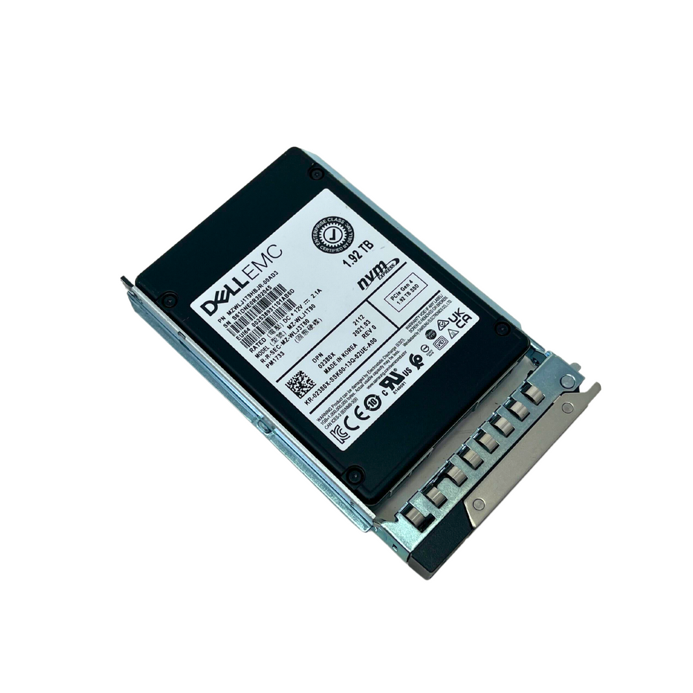 Dell 1.92TB NVMe U.2 2.5" PCIe Gen4 SSD Samsung PM1733 MZ-WLJ1T90 02380X 2380X