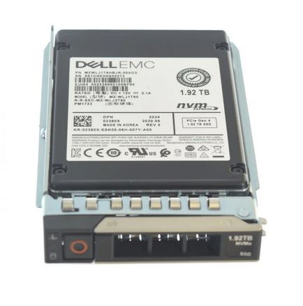 Dell 2380X 1.92TB NVMe PCIe Gen4 2.5in Enterprise Solid State Drive | USED