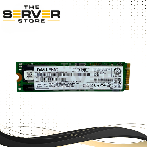 Dell 240GB SATA 6G 2280 M.2 RI SSD Micron 5300 Boot MTFDDAV240TDU 0T2GFX T2GFX