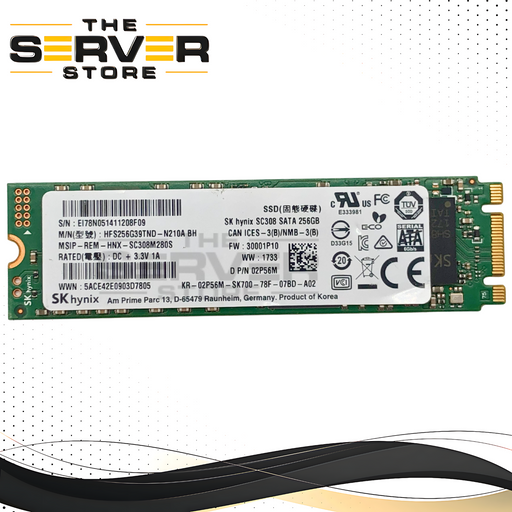 Dell 256GB SATA 6G 2280 M.2 TLC SSD Hynix SC308 HFS256G39TND-N210A 02P56M 2P56M