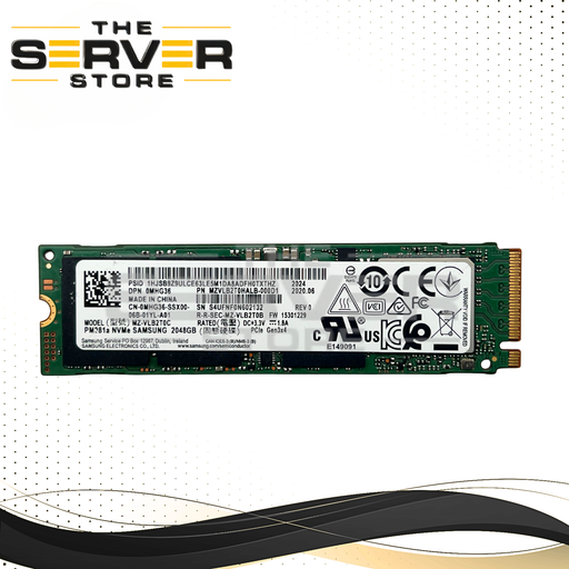 Dell 2TB NVMe 2280 M.2 PCIe Gen 3.0 x4 SSD Samsung PM981a Series 0MHG36 MHG36