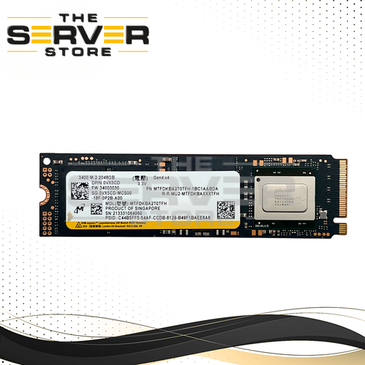Dell 2TB NVMe 2280 M.2 PCIe Gen4.0 x4 SSD Micron 3400 MTFDKBA2T0TFH 0VX5CD VX5CD