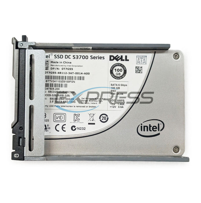 Dell 2.5" 100GB SATA 6Gbps Mlc SSD | T7G55