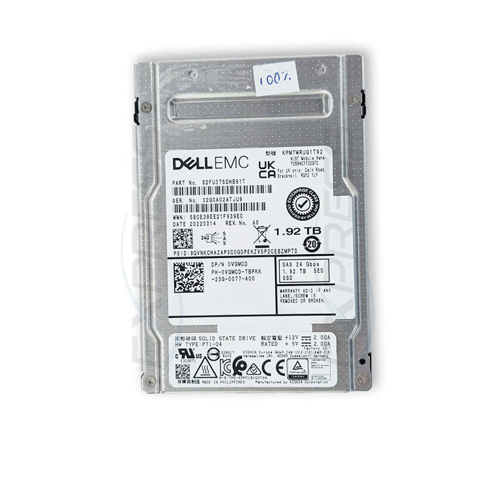 Dell 2.5" 1.92TB SAS 24Gbps RI SED SSD | VGMCD