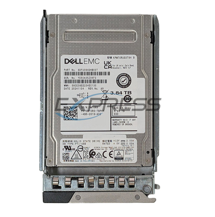 Dell 2.5" 3.84TB SAS 24Gbps RI SSD | MT0R5