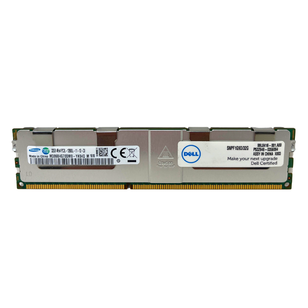 Dell 32GB 4Rx4 PC3L-12800L DDR3 1600MHz ECC REG Memory (SNPF1G9D-32G)