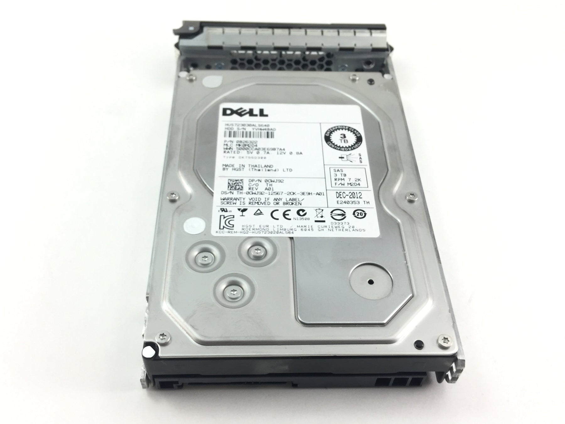 Dell 3Tb 7.2K SAS 3.5'' Hard Drive w/ Tray (0B26322)