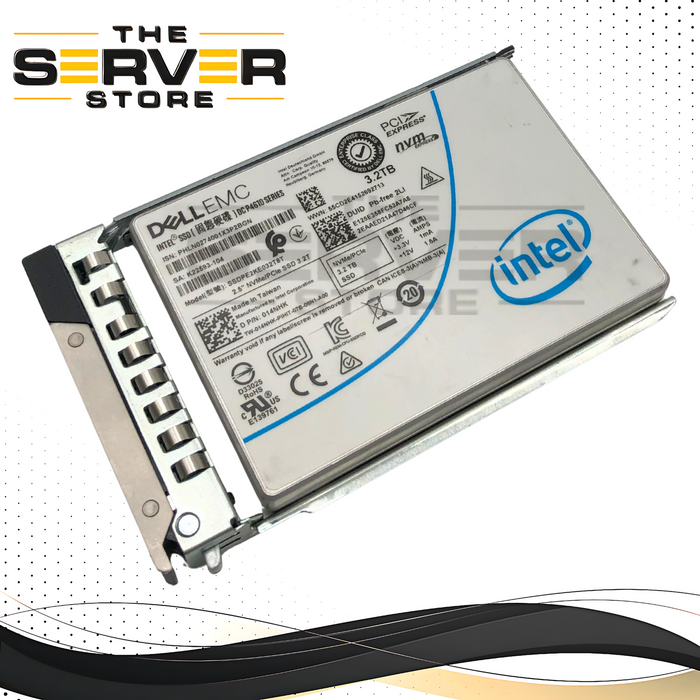 Dell 3.2TB NVMe U.2 PCI Gen 3.0 x4 SFF 2.5" MU SSD Intel DC P4610 SSDPE2KE032T8T Series 014NHK 14NHK