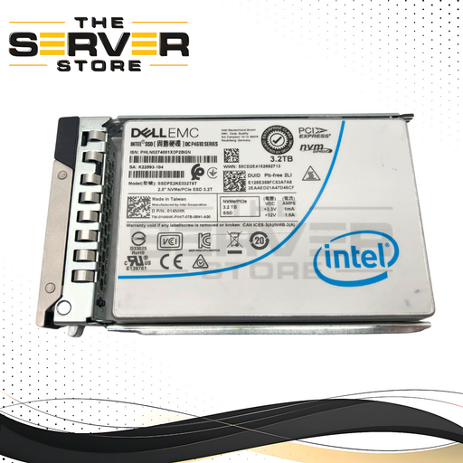 Dell 3.2TB NVMe U.2 PCI Gen 3.0 x4 SFF 2.5" MU SSD Intel DC P4610 SSDPE2KE032T8T Series 014NHK 14NHK
