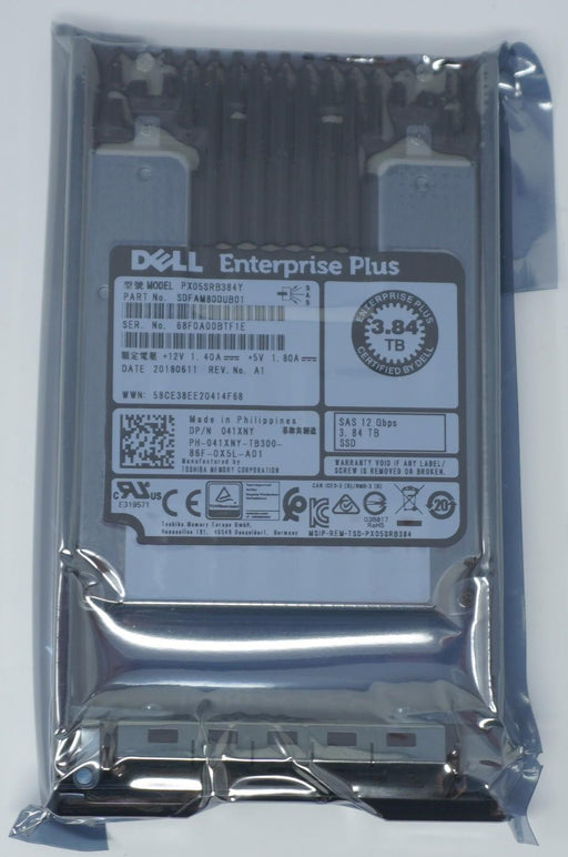 Dell 3.84TB 12G SAS 2.5 SSF SSD RI for Compellent SAN PX05SRB384 041XNY