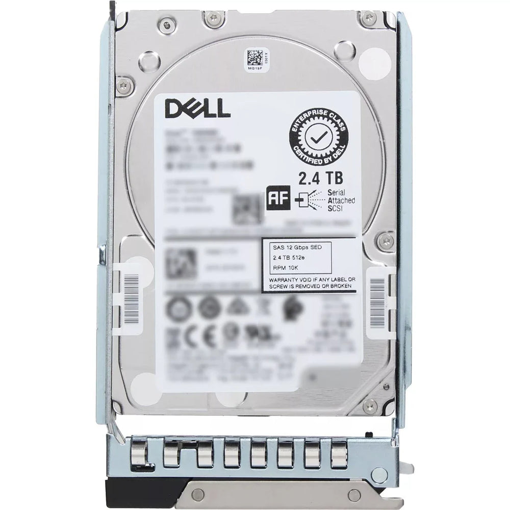 Dell 400-AXHW 2.4TB SED 10K SAS 12Gbps 512e 256MB 2.5" 14G Hot-Plug HDD with Tray | USED