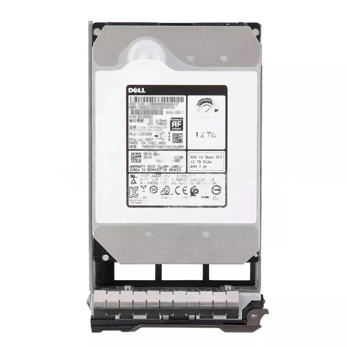 Dell 400-AXLG 12TB SED 7.2K SAS 12Gbps 512e 256MB 3.5inch Hot-Plug HDD with Tray | USED