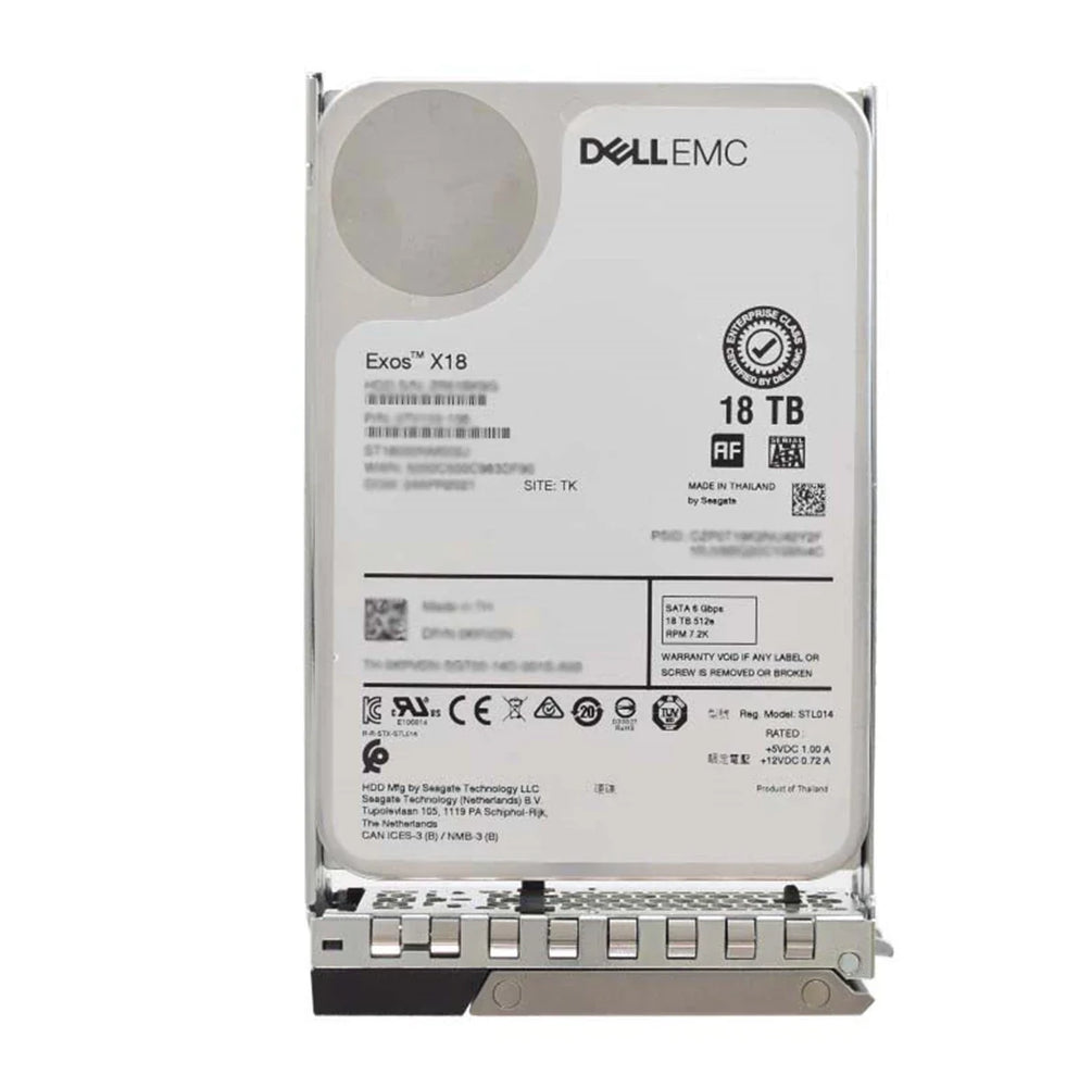 Dell 400-BLBO 18TB 7.2K RPM SATA 6Gbps 512e 3.5in Hot-plug Hard Drive with tray | USED