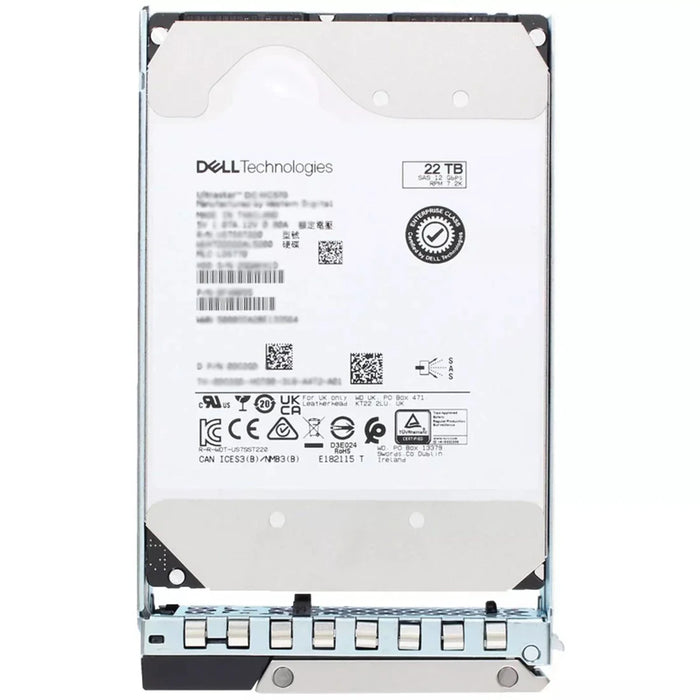 Dell 400-BPBK 22TB 7.2K SAS-12Gbps 512e 512MB 3.5inch Hot-Plug Hdd | USED