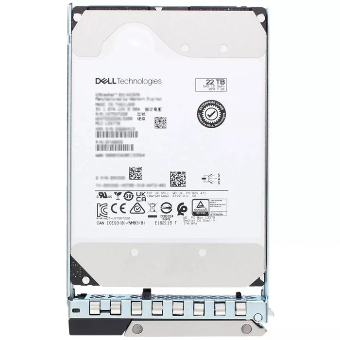 Dell 400-BPSF 22TB 7.2K Ultrastar DC HC570 SAS-12Gbps 512e 512MB 3.5inch Hot-Plug Hdd | USED