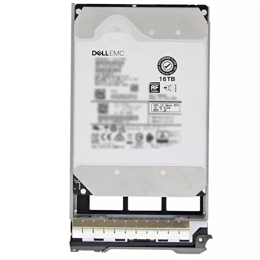 Dell 400-BRGV 16TB 7200 RPM SAS 12Gbps 512e 512MB 3.5inch SED FIPS-140 Hot-Plug HDD with Tray | USED