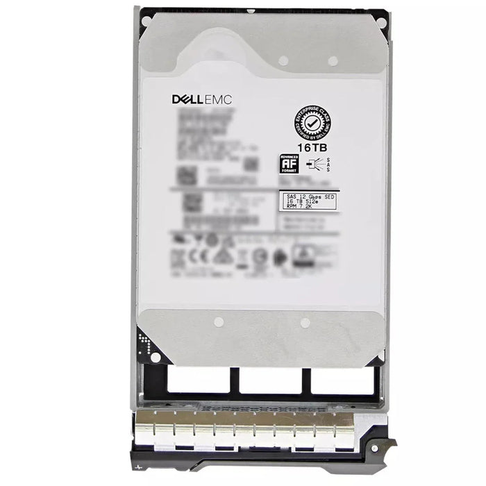 Dell 400-BRGV 16TB 7200 RPM SAS 12Gbps 512e 512MB 3.5inch SED FIPS-140 Hot-Plug HDD with Tray | USED
