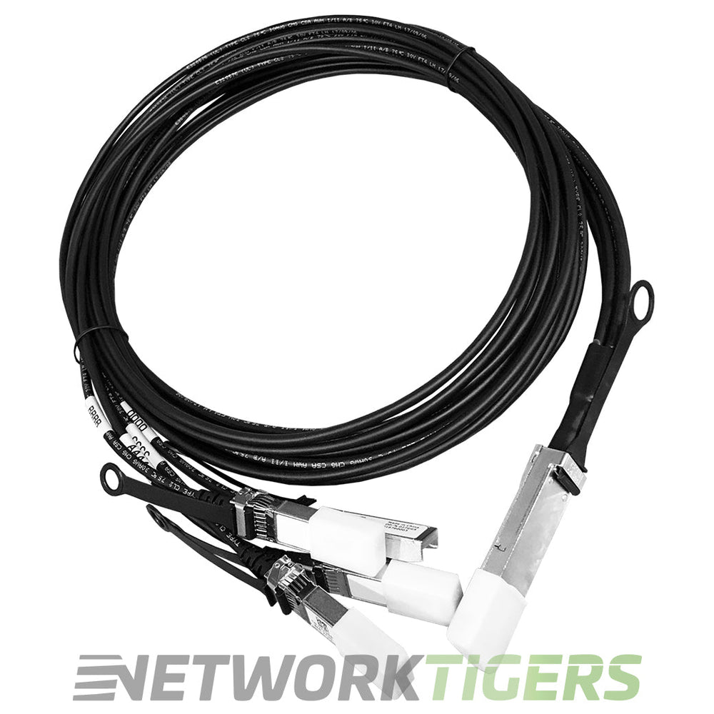 Dell 470-AAXG 3m 40GB QSFP+ to 4x 10GB SFP+ NVP13 Direct Attach Breakout Cable