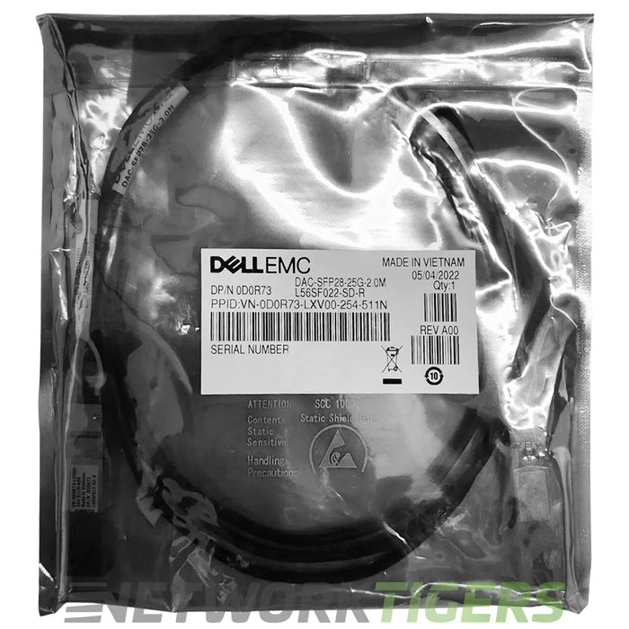 Dell 470-ACFB MP6NM 2m 25GB SFP28 Direct Attach Copper Cable