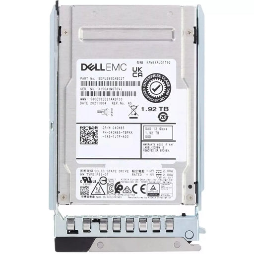 Dell 4CN85 1.92TB SAS-12Gbps Read Intensive 1DWPD 2.5Inch SSD New | USED