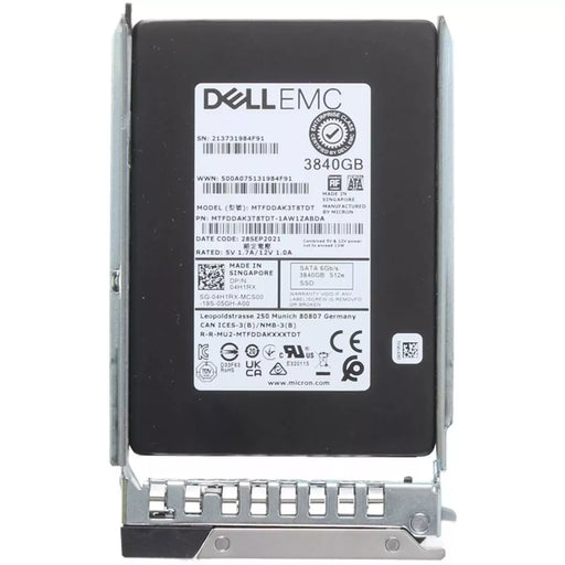 Dell 4H1RX 3.84Tb SATA-6Gbps 2.5Inch Mixed Use 3DWPD Hot-Plug SSD | USED