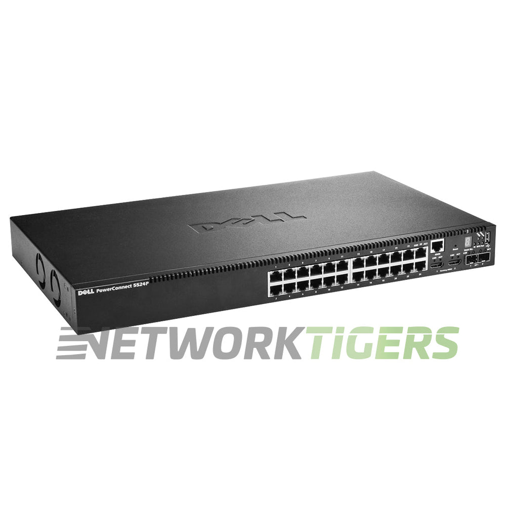 Dell 5524P PowerConnect 5500 24x 1GB PoE RJ45 2x 10GB SFP+ Switch